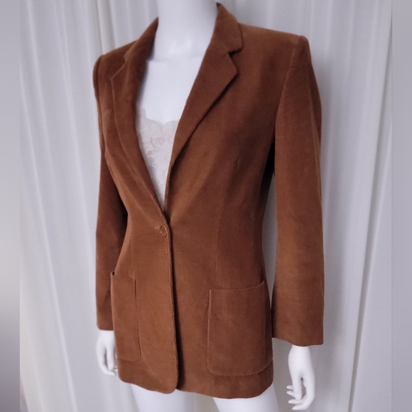 Giorgio Armani Jackets & Blazers - Giorgio Armani Blazer Jacket • Cotton Cashmere Corduroy • Silk Lined • Cognac 36